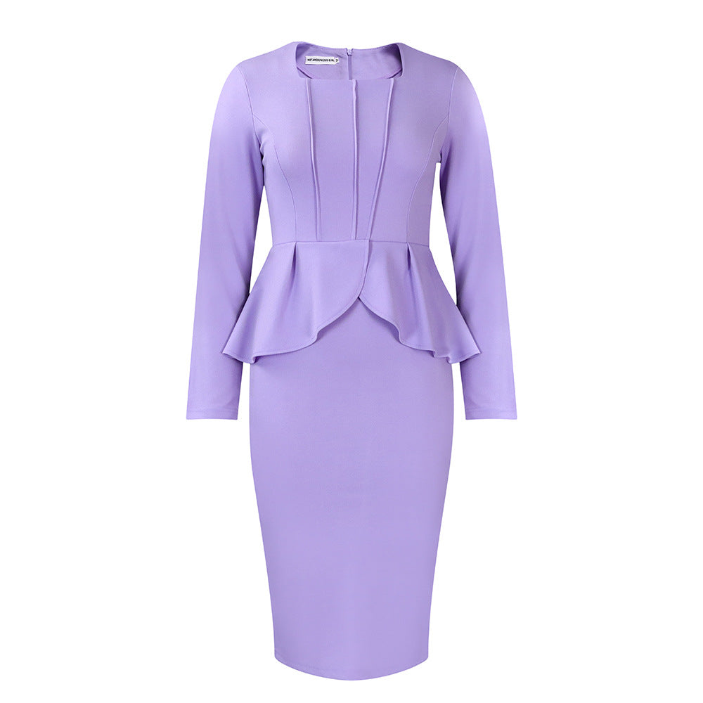 Women Dress plus Size Women's Autumn and Winter Dress